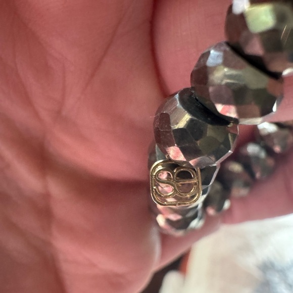 Sydney Evan Beaded Pyrite and 14k Gold/Diamond Butterfly Charm Bracelet. - Picture 9 of 12